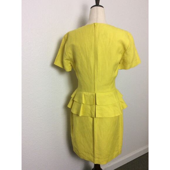 Byblos Options Vintage Dress Sheath Peplum - Picture 6 of 11